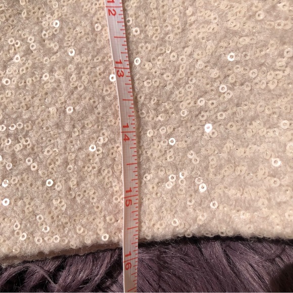 WOOL SEQUIN MINI SKIRT - Picture 8 of 11